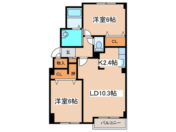 ノ－スヴィラ五番館の物件間取画像